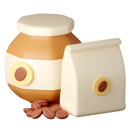 Bolsa de cafe  3D Icon