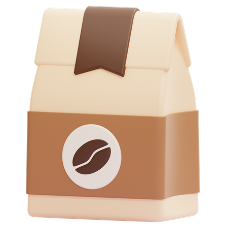 Bolsa de cafe  3D Icon