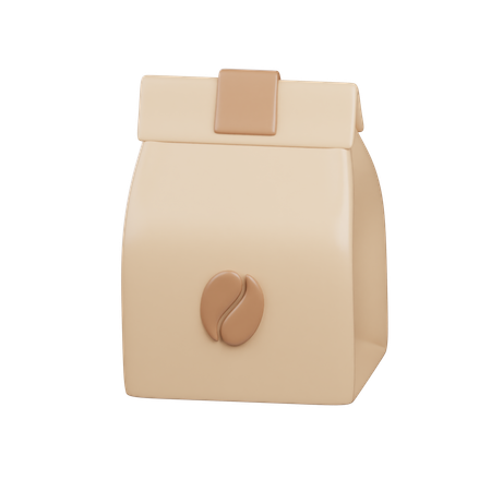 Bolsa de cafe  3D Icon