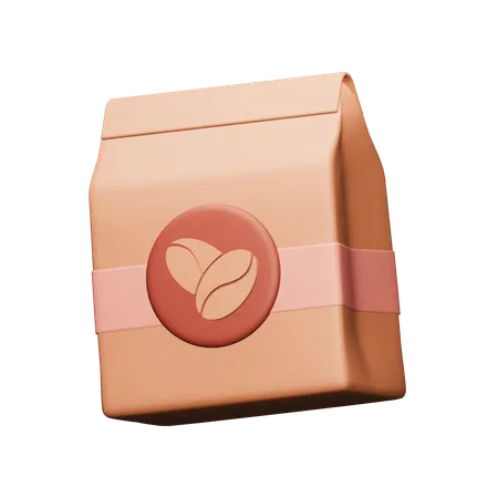 Bolsa de cafe  3D Icon