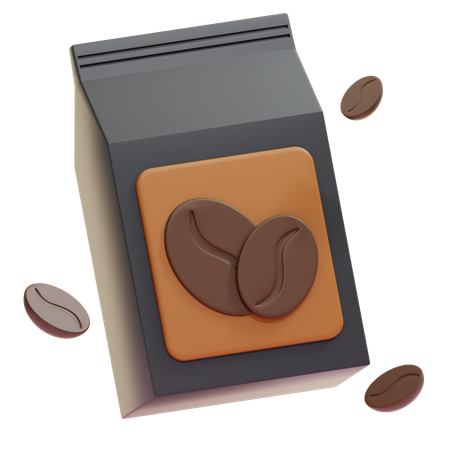 Bolsa de cafe  3D Icon