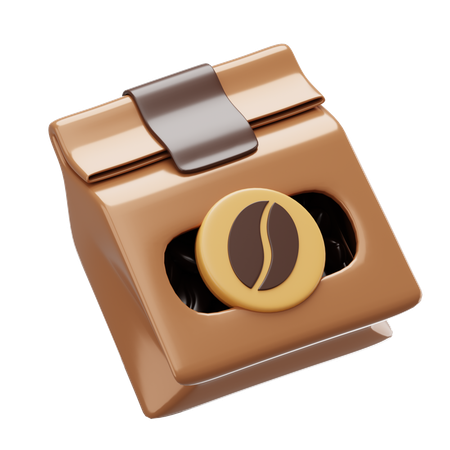 Bolsa de cafe  3D Icon