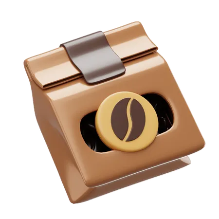 Bolsa de cafe  3D Icon