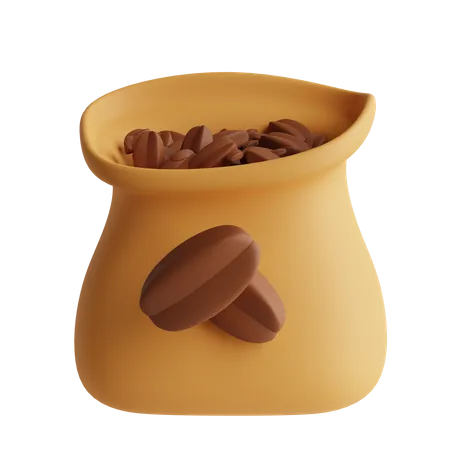 Bolsa de granos de café  3D Icon