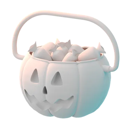 Bolsa de dulces de calabaza  3D Icon