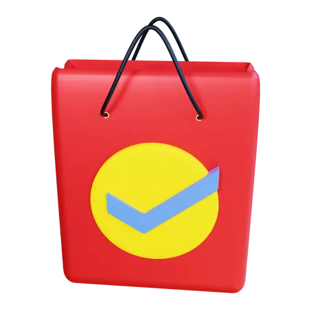 Revisar bolsa  3D Icon