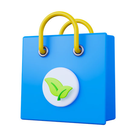 Bolsa de compras ecológica  3D Icon