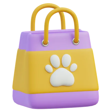 Bolsa de compras para mascotas  3D Icon