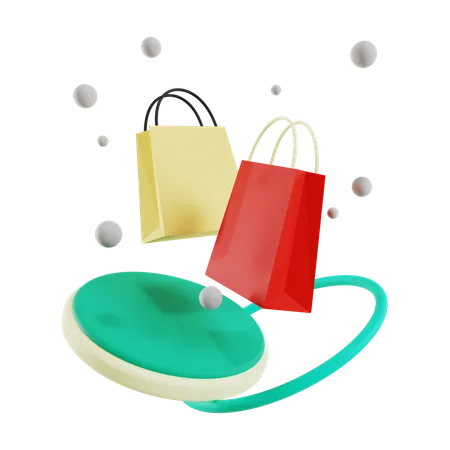 Bolsa de la compra  3D Illustration