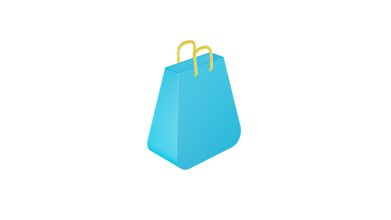 Bolsa de la compra  3D Illustration