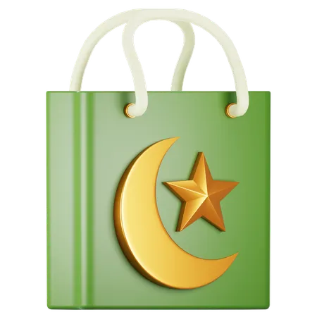 Sacola de compras do Ramadã  3D Icon