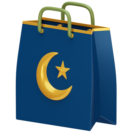 Sacola de compras do Ramadã  3D Icon