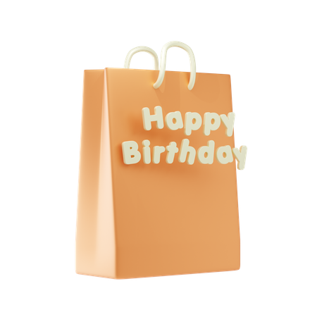 Bolsa de cumpleaños  3D Icon