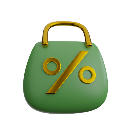 Bolsa de descuento  3D Icon