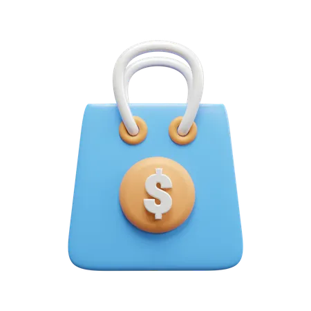 Bolsa de descuento  3D Icon