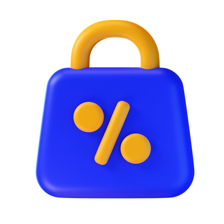 Bolsa de descuento  3D Icon