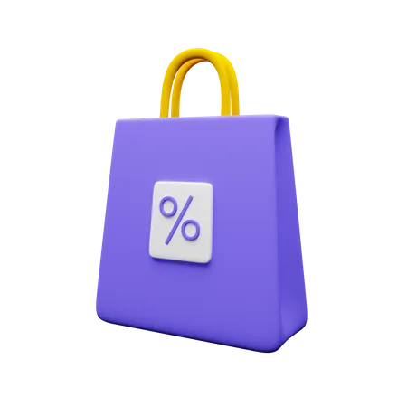 Bolsa de descuento  3D Icon