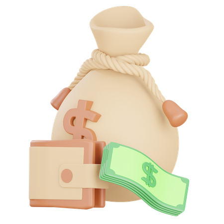 Bolsa de dinero  3D Icon