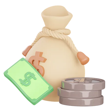 Bolsa de dinero  3D Icon