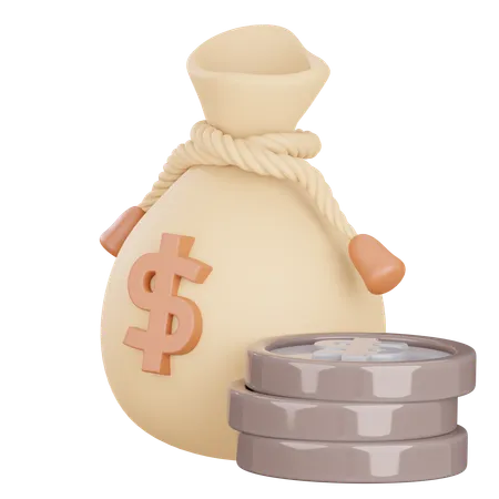 Bolsa de dinero  3D Icon