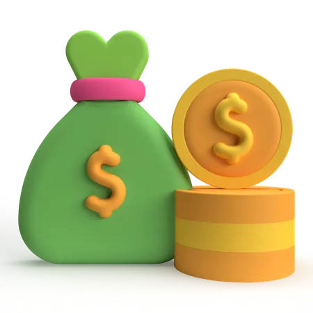 Bolsa de dinero  3D Icon