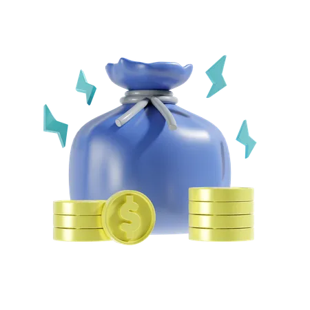 Bolsa de dinero  3D Icon