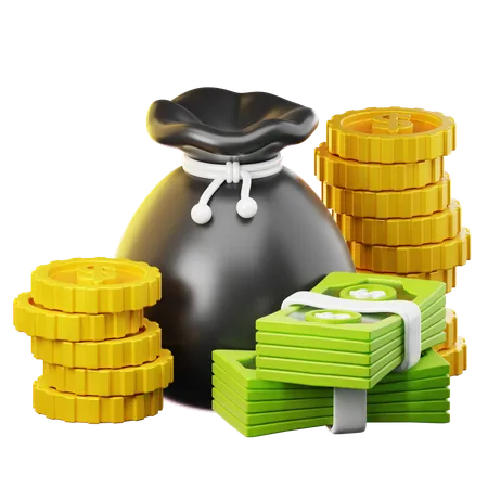 Bolsa de dinero  3D Icon