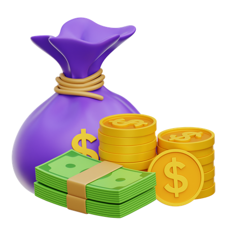 Bolsa de dinero  3D Icon