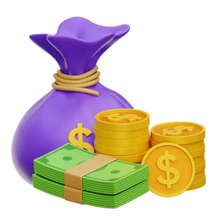 Bolsa de dinero  3D Icon