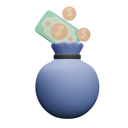 Bolsa de dinero  3D Icon