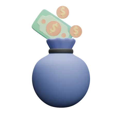 Bolsa de dinero  3D Icon