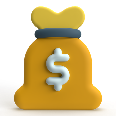 Saco de dinero  3D Icon