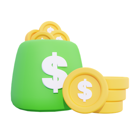 Bolsa de dinero  3D Icon