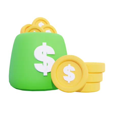 Bolsa de dinero  3D Icon