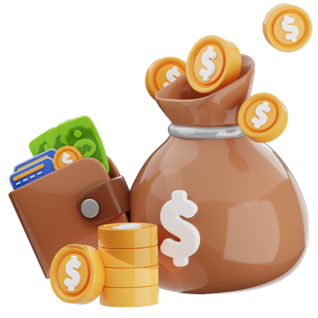 Bolsa de dinero  3D Icon