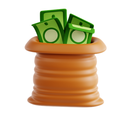 Saco de dinero  3D Icon