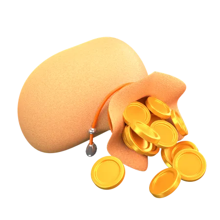 Saco de dinero  3D Icon