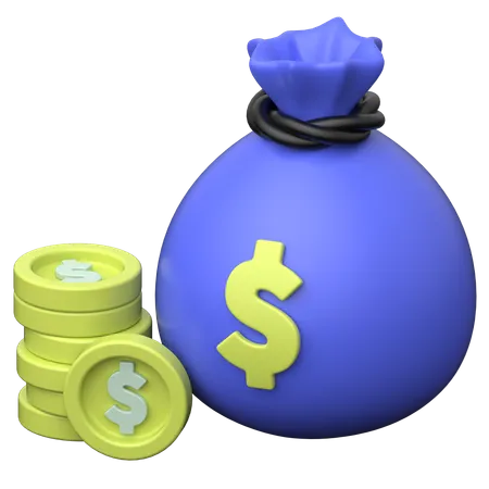 Bolsa de dinero  3D Icon