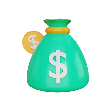 Bolsa de dinero  3D Illustration