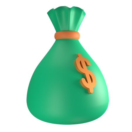 Bolsa de dinero  3D Illustration