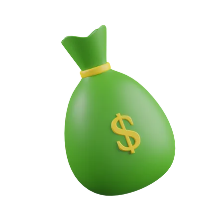 Bolsa de dinero  3D Illustration