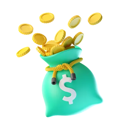 Bolsa de dinero  3D Illustration