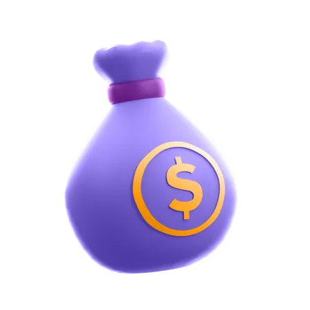 Bolsa de dinero  3D Illustration