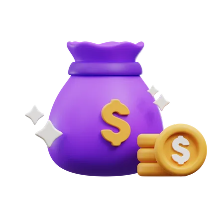 Bolsa de dinero  3D Icon