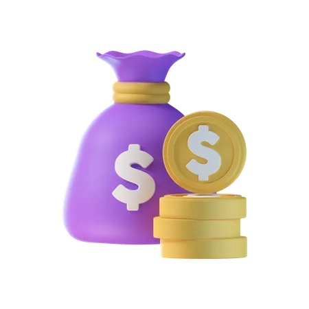 Bolsa de dinero  3D Icon