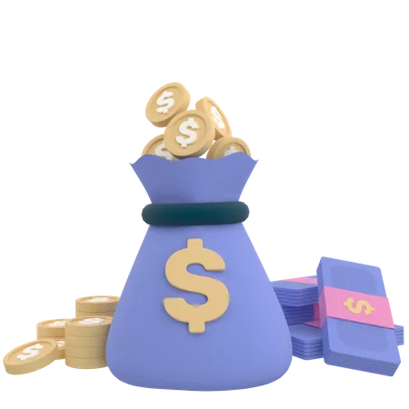 Bolsa de dinero  3D Icon