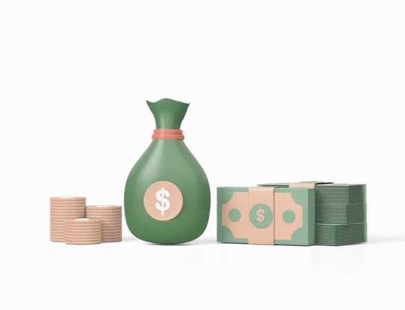 Bolsa de dinero  3D Icon