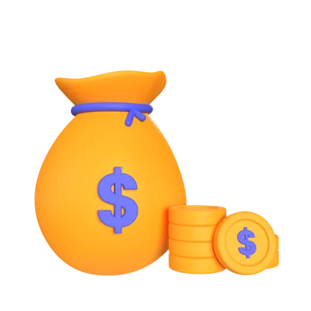 Bolsa de dinero  3D Icon