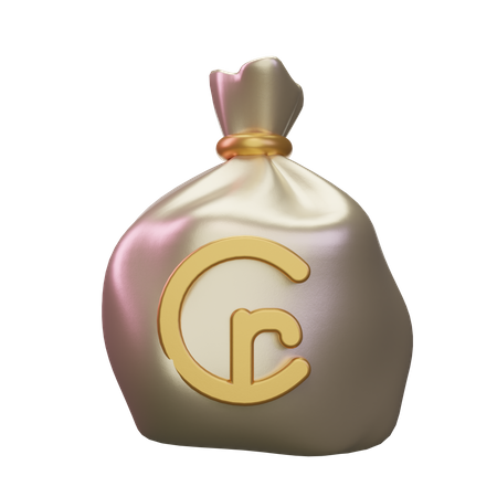 Bolsa de dinero de crucero  3D Icon