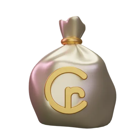 Bolsa de dinero de crucero  3D Icon